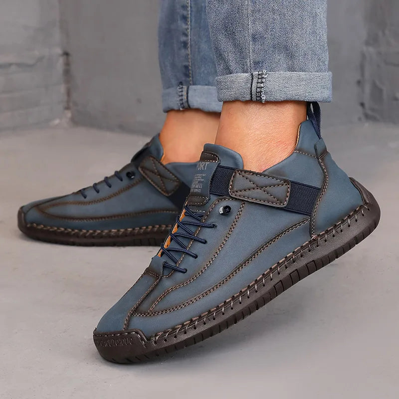 Women's Boots Outdoor Casual Shoes British Style Retro Non-slip Work Shoes Leather Couple Loafers Handmade Soft Sole Ankle Boots