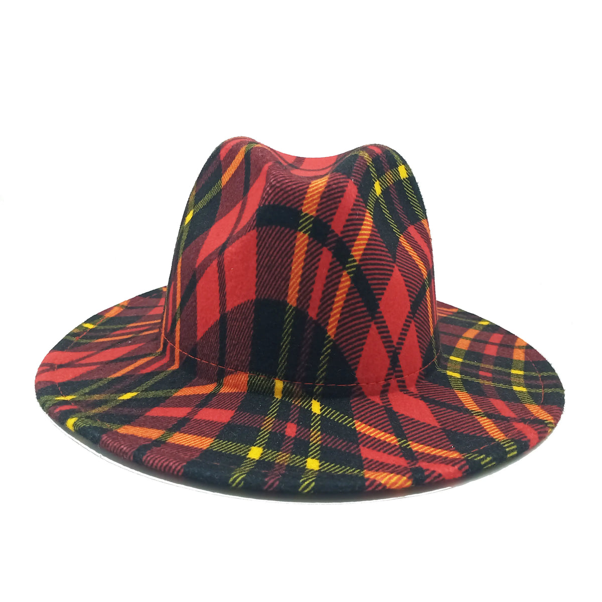 Fedora hat Women's hat wide-brimmed hat Fedora hat autumn winter men retro fashion tie-dye felt jazz Panama hat wedding hat