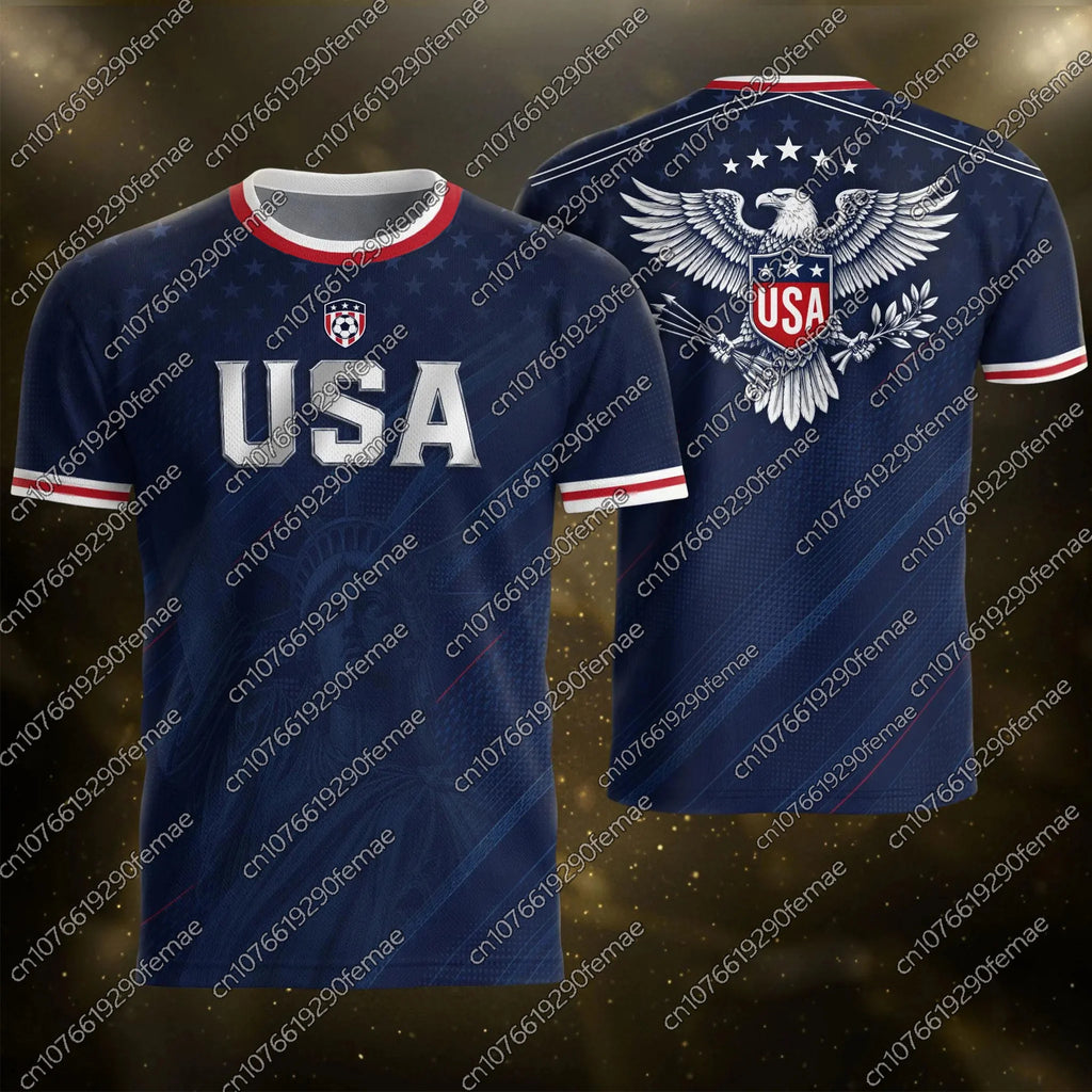 2026 New Summer Sports Kids T-Shirt,Men Women Matching Quick-Dry Top,Trendy American Daily Casual  Soccer Jersey