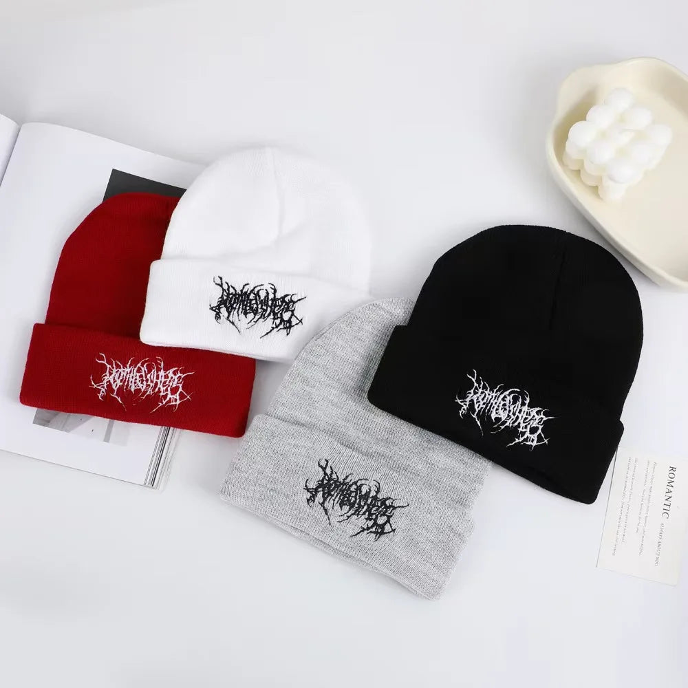 Men's Personalized Street Hip Hop Embroidered Knitted Hat