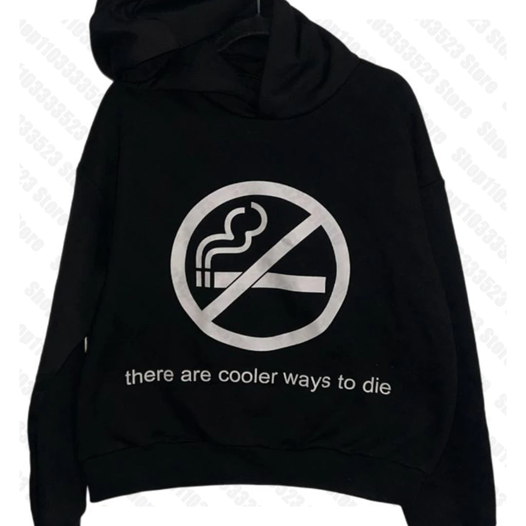 Aesthetic Y2k style Hoodies Punk Emo girl  Print Hoodies Winter Casual Sweatshirt Hoodie Gothic Vintage Printing Hoodie 2000s
