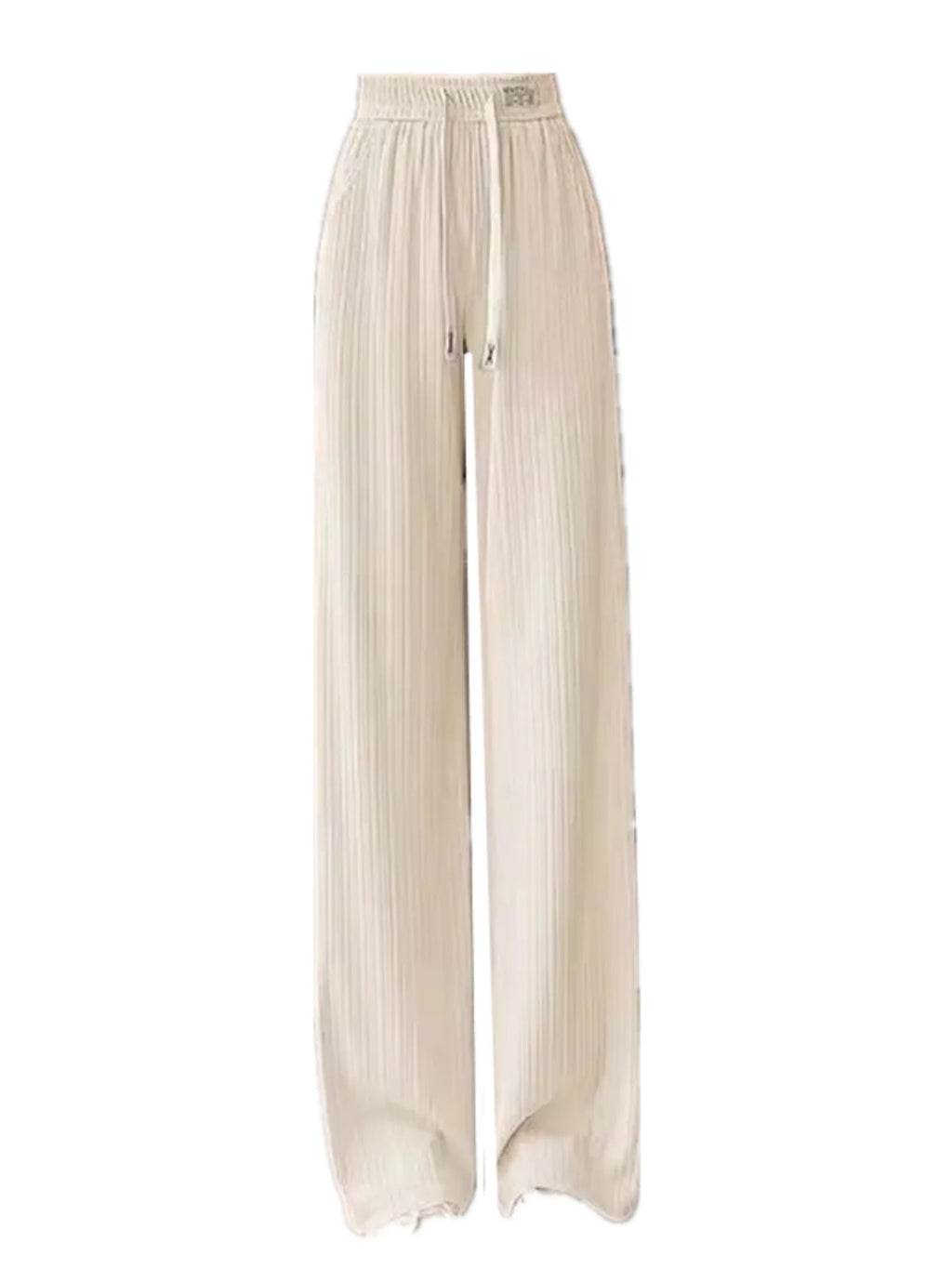 Special Offer Ice Silk Wide Leg Pants Women Summer Thin Mosquito Proof Small Size High Waist Dra Narrow Version Straight ...