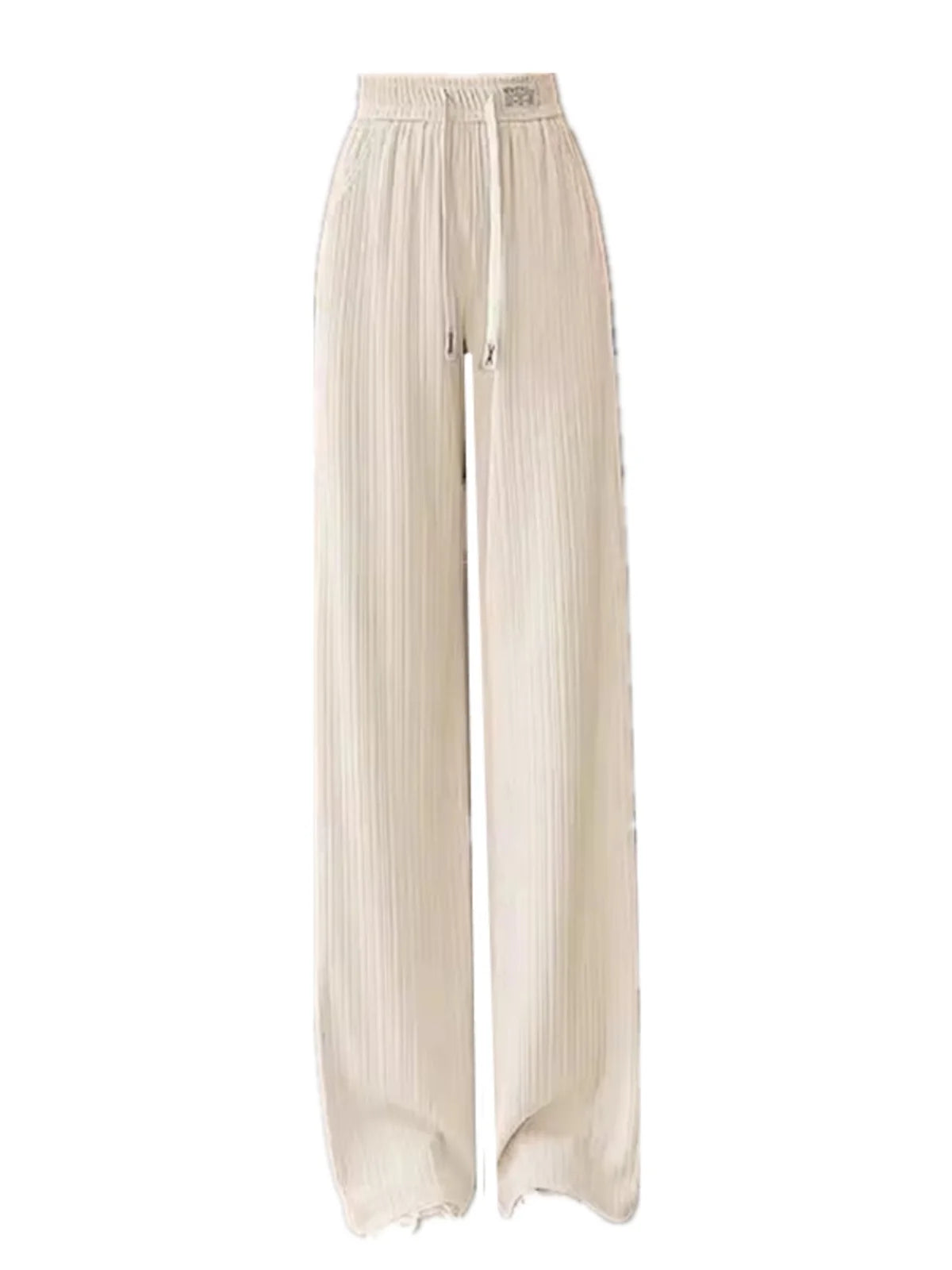 Special Offer Ice Silk Wide Leg Pants Women Summer Thin Mosquito Proof Small Size High Waist Dra Narrow Version Straight ...