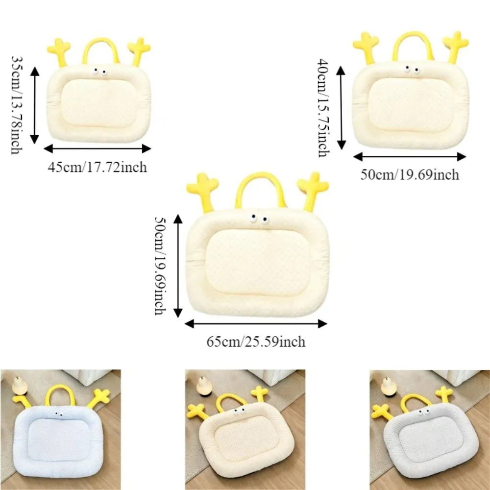 Pet Sleeping Pad Nonslip Dog Ice Beds Soft Comfortable Pet Cooling Mat Breathable Cool Mattress Summer