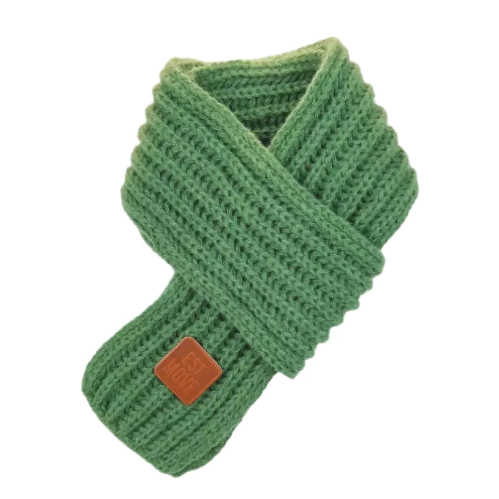 Warm Kids Winter Knit Scarves Soft Knitted Neck Warmer Scarf Warm Scarves Wrap for Boys Girls，Christmas gift daily wear