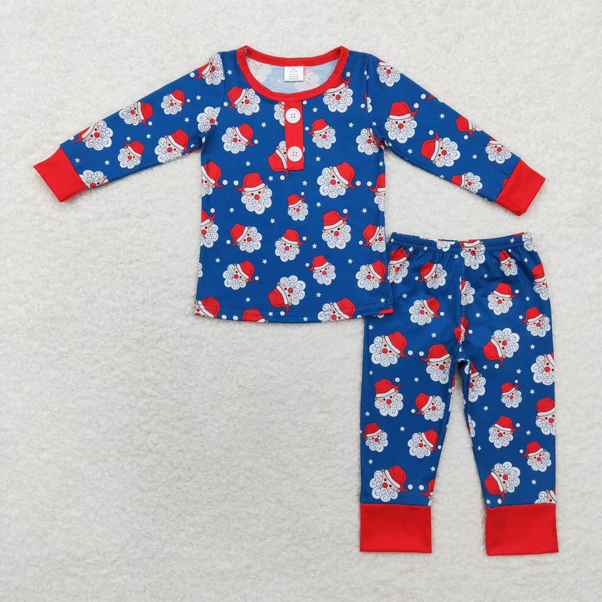 Wholesale Children Christmas Pajamas Long Sleeves Baby Girl Boy Santa Shirt Set Kids Pants Toddler Outfit Nightwear Sleepwear