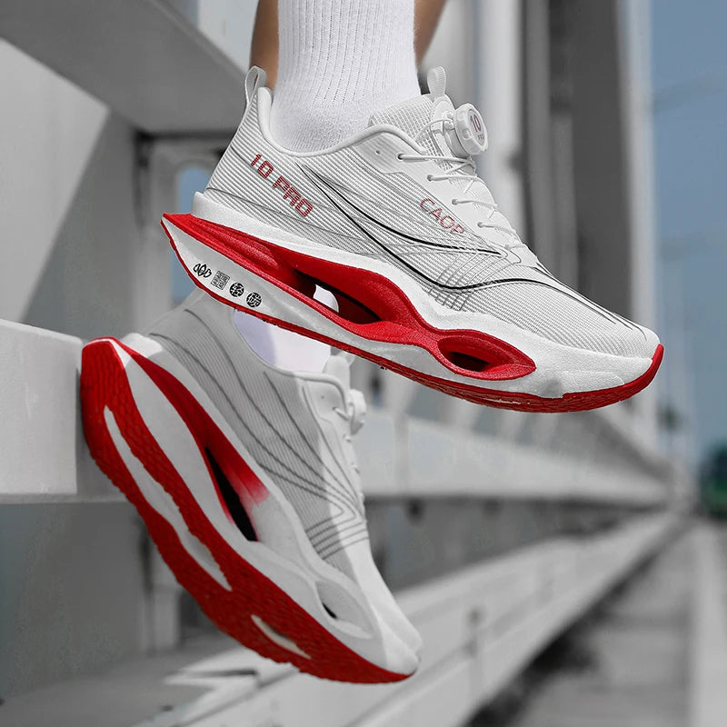 Running Shoes Men Sports Carbon Board Speciality Marathon Breathable Lightweight Women Comfortable Athletic Nonskid Sneakers