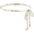 Women's Boho Braided Belt Adjustable Beaded Rope Waist Belts for Dresses
