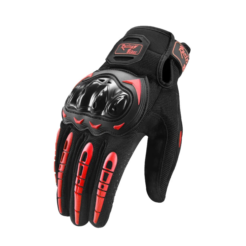 Motorcycle Racing Gloves Men Summer Breathable Blue Motocross Protective Gear Red with Grip Palm for Moto Cycling Riding