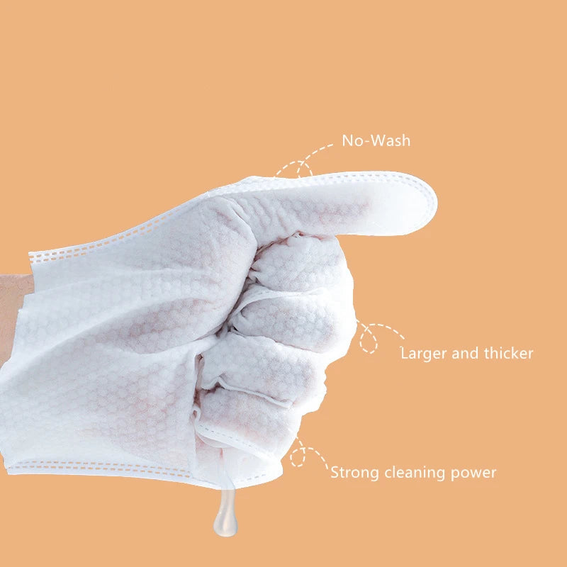 Disposable Pet Grooming Glove for Cats  Dogs Pet Cleaning Glove 6 Pieces Per Pack Shower Deodorizing Wipes Pet Cleaning Supplies