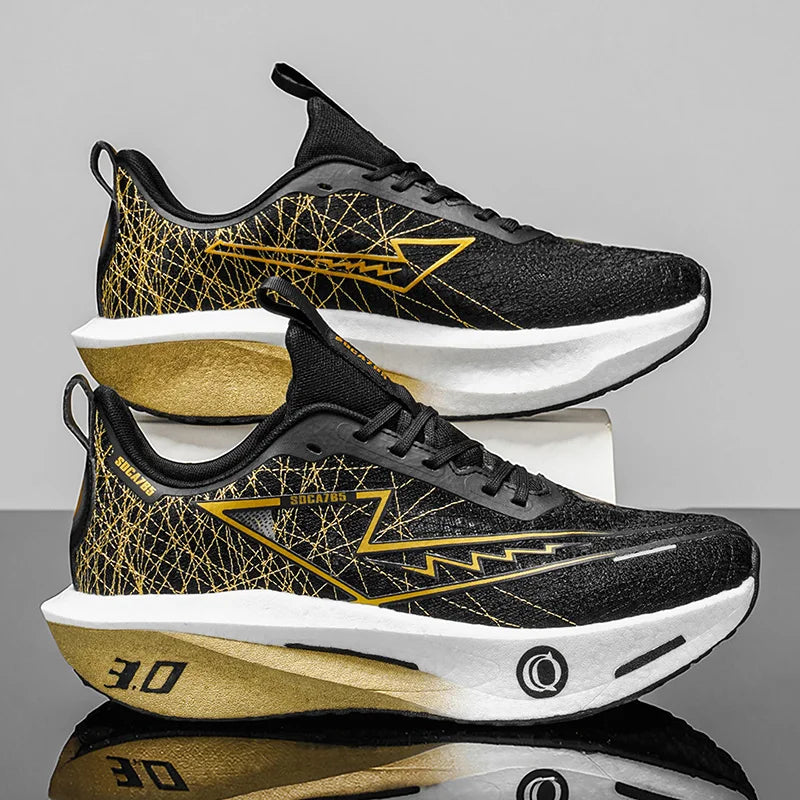Men Running Shoes Carbon Board Marathon Speciality Sports Breathable Lightweight Women's Comfortable Athletic Sneakers