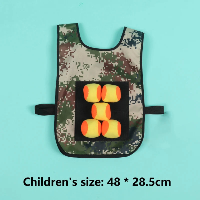 Kids Outdoor Sport Game Props Vest Sticky Jersey Vest Game Vest Waistcoat With Sticky Ball Toys For Children Sports Fun Toy