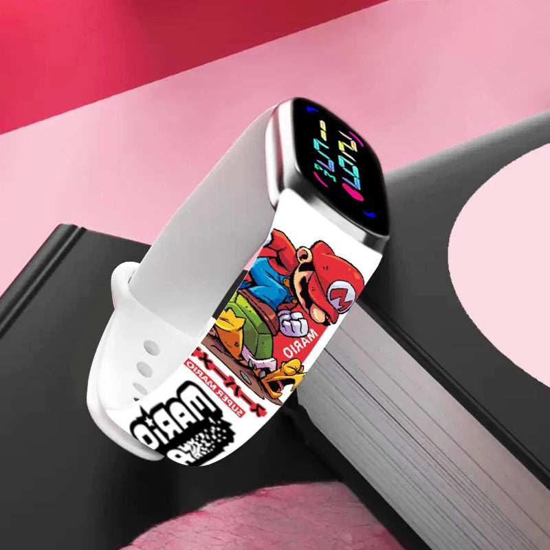 LED Watch for Kids Touch Screen Digital Wristwatch Silicone Strap Children Sports Watch Student Gift