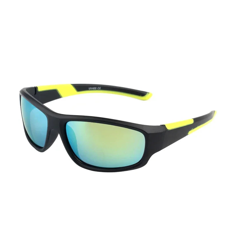 Kenbo Kids Boy Sport Goggles Sunglasses Child Cycling Glasses Girl UV400 Outdoor Mirror Eyeglass For Gift With Case Age 3-10