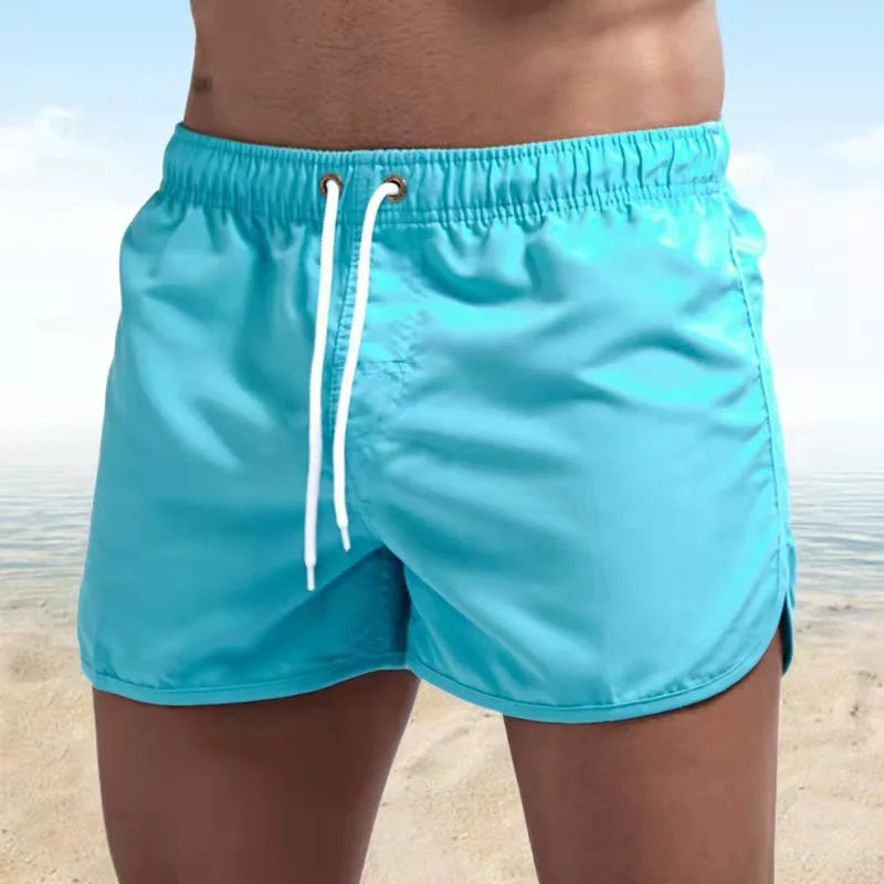 Shorts For Mens 2025 Summer Men's Swimwear Shorts Brand Beachwear Sexy Swim Trunks Men Swimsuits Low Waist Breathable Beach Wear
