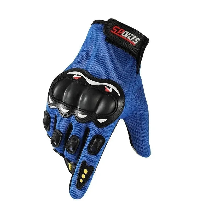 Men Touch Screen Full Finger Motorcycle Gloves Outdoor Sports Off-Road Motorbike Bicycle Cycling Riding Protective Gloves