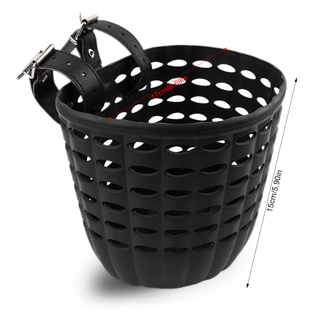 Children's Plastic Bike Basket with Installation Buckle Bike Hanging Basket for Kids Holiday Birthday Gift