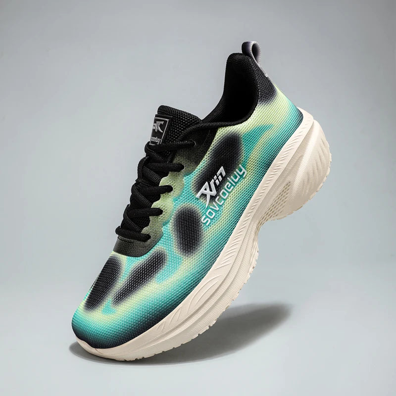 Men Running Shoes Speciality Marathon Sports Carbon Board Breathable Lightweight Women's Comfortable Athletic Nonskid Sneakers