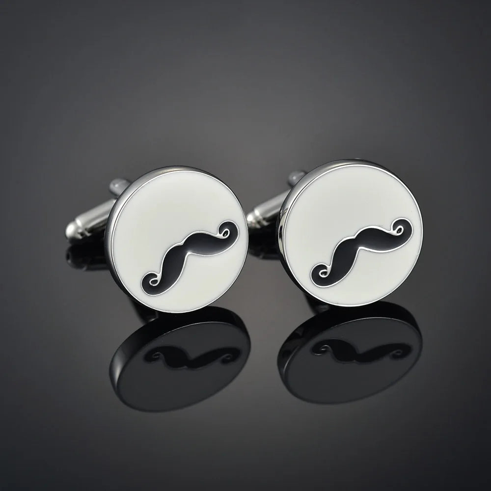 High Qualit Men's Jewelry Cufflinks Luxury Design Leather/Deer/Gold Bar/Fish/Bike Cufflinks French Shirt Gemelos