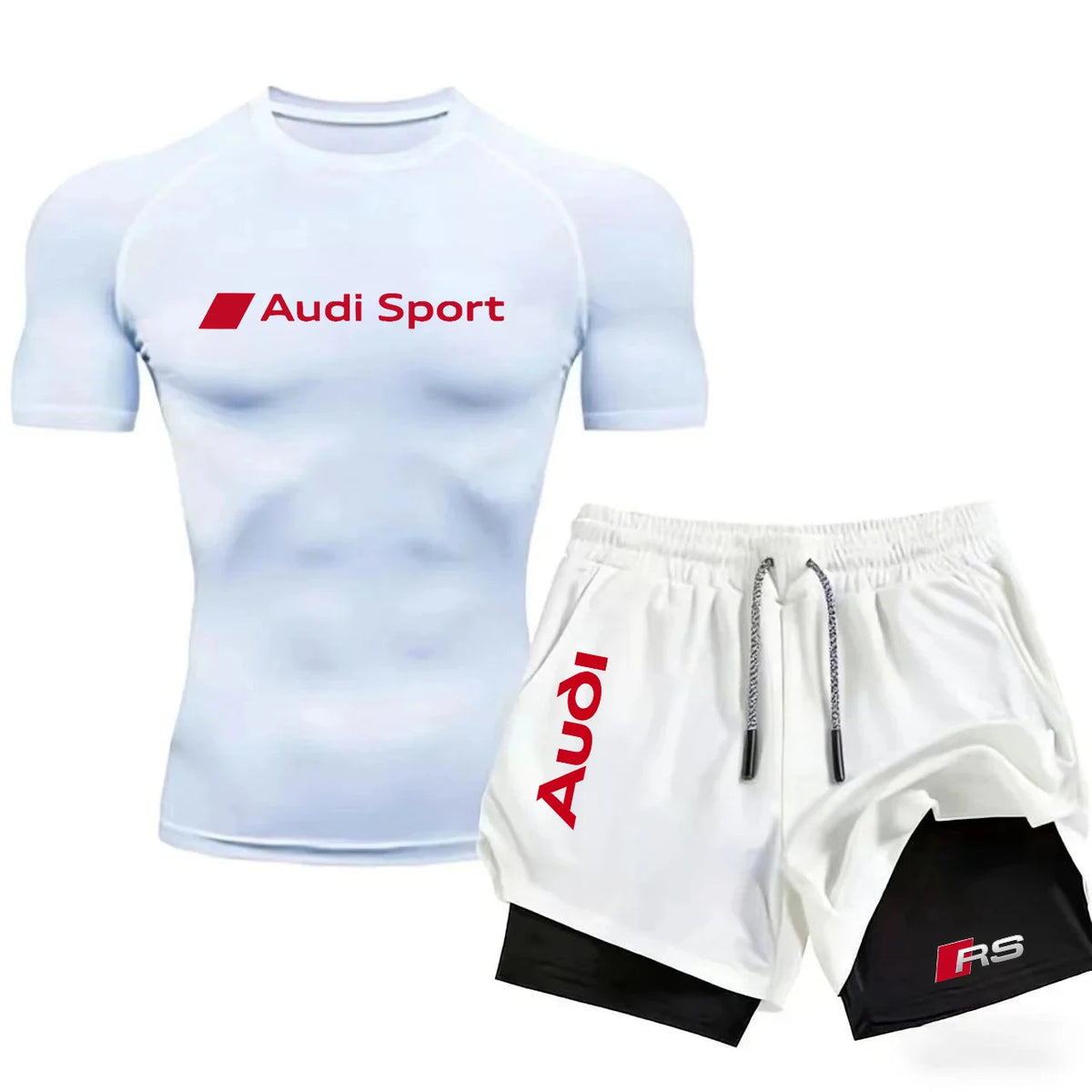 Men's Tight Sports Outfit Suit - Quick-Drying Sports Clothing - Fitness Running - Gym Fashion Sports Outfit - Training Sports Ou