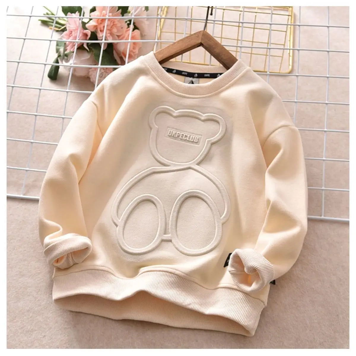 Children Boy Girl Cartoon Bear Sweater Kid Fall Winter Warm Sweatshirt Clothe Tops New Long Sleeve  Toddler Baby Bottoming Shirt