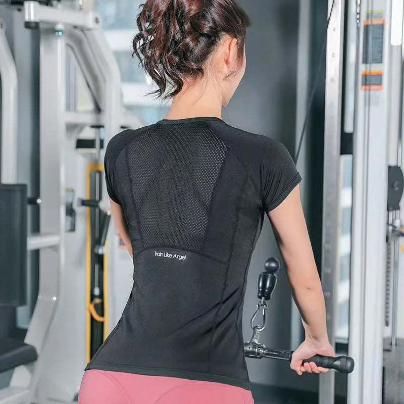 Women's Sports Wear Fitness Running Jogging Gym T-Shirt Long/Short Sleeve Yoga Top Workout Shirt Female Active Wear