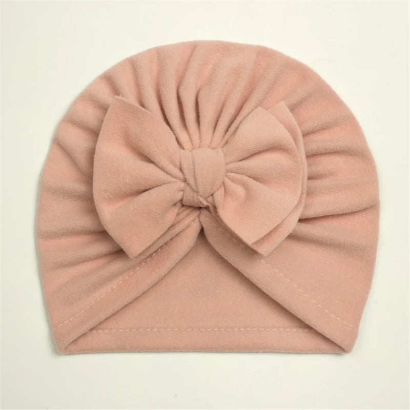 Baby Hat Girls Bows Turban Hats Infant Photography Props Cotton Kids Beanie Baby Cap Accessories Children Hats Newborns Bonnet