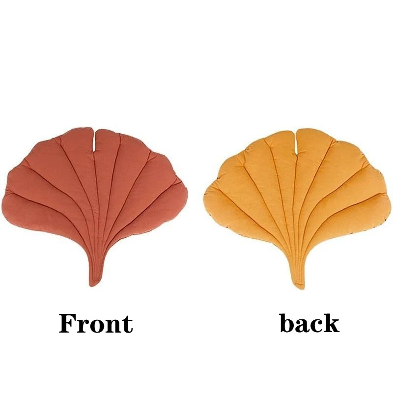 1-2PCS Leaf Shaped Pet Bed Reversible Soft Washable Non Slip Cushion for Cats Dogs Indoor Travel Camping Comfortable Cozy Mat
