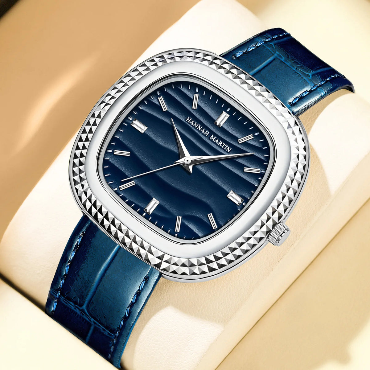 2026 New Gear Ring Watch Square Trendy Men High-End Watch Waterproof Leather Retro High Beauty Male Fashion Quartz Clock Watches