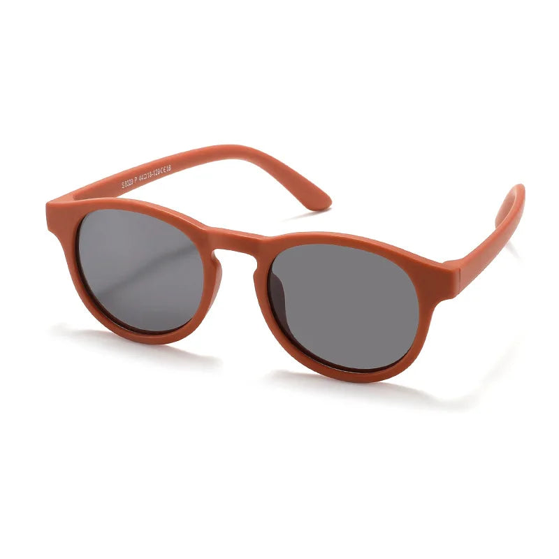 Fashion Round Kids Sunglasses Boys Girls Polarized Sun Glasses Light Weight Silicone Children Shades