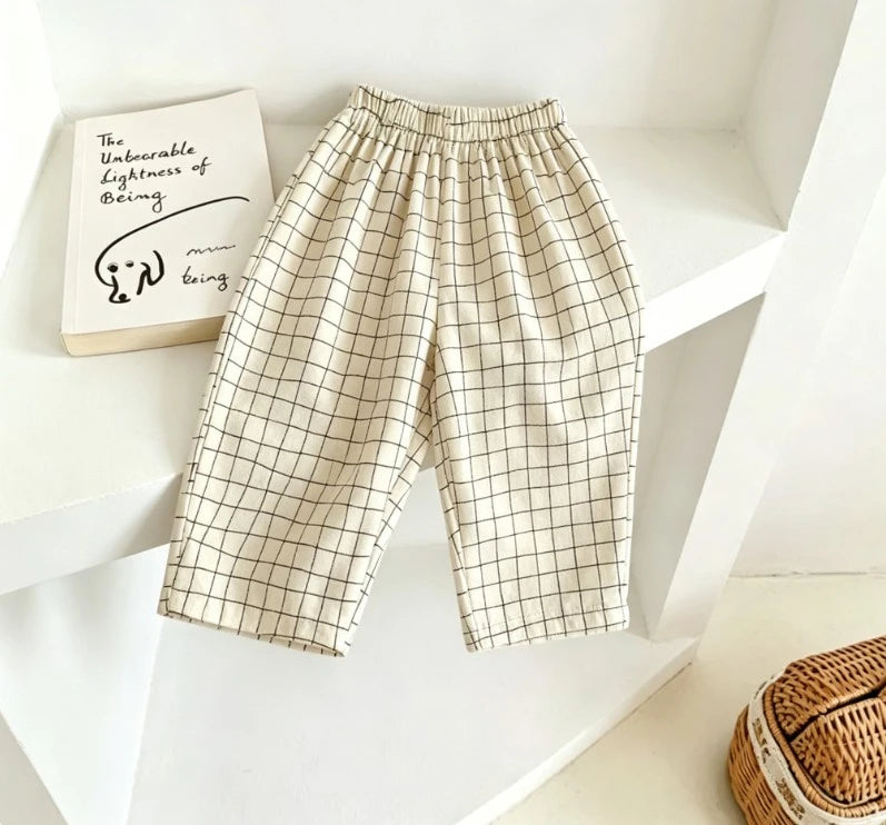 Kids Year Round Printed Pants Lightweight Cotton Trousers For Spring Summer And Autumn Bottoms Children Fashion Simple Pants