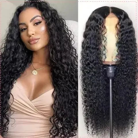 Women's Wave Synthetic Wig, Natural Black, Easy to Care for, Suitable for Most Women's Wigs, Party Wigs, Daily Dress Wigs