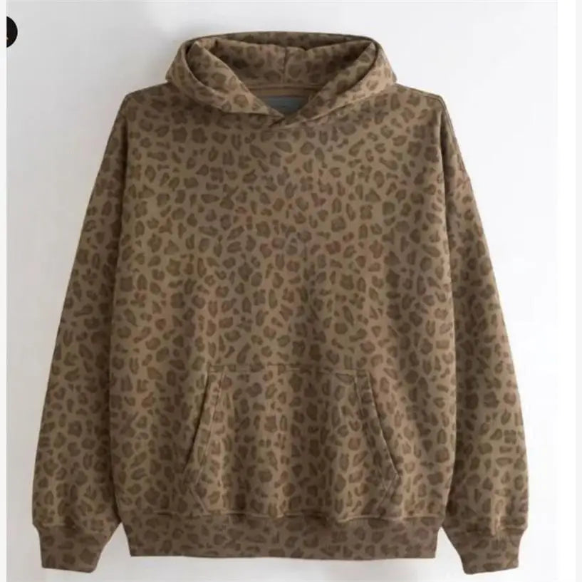 2024 Cross-Border 3D Digital Printing Hoodie Unisex Abstract American Pattern Casual Loose Fit Long Sleeve Polyester Sweatshirt