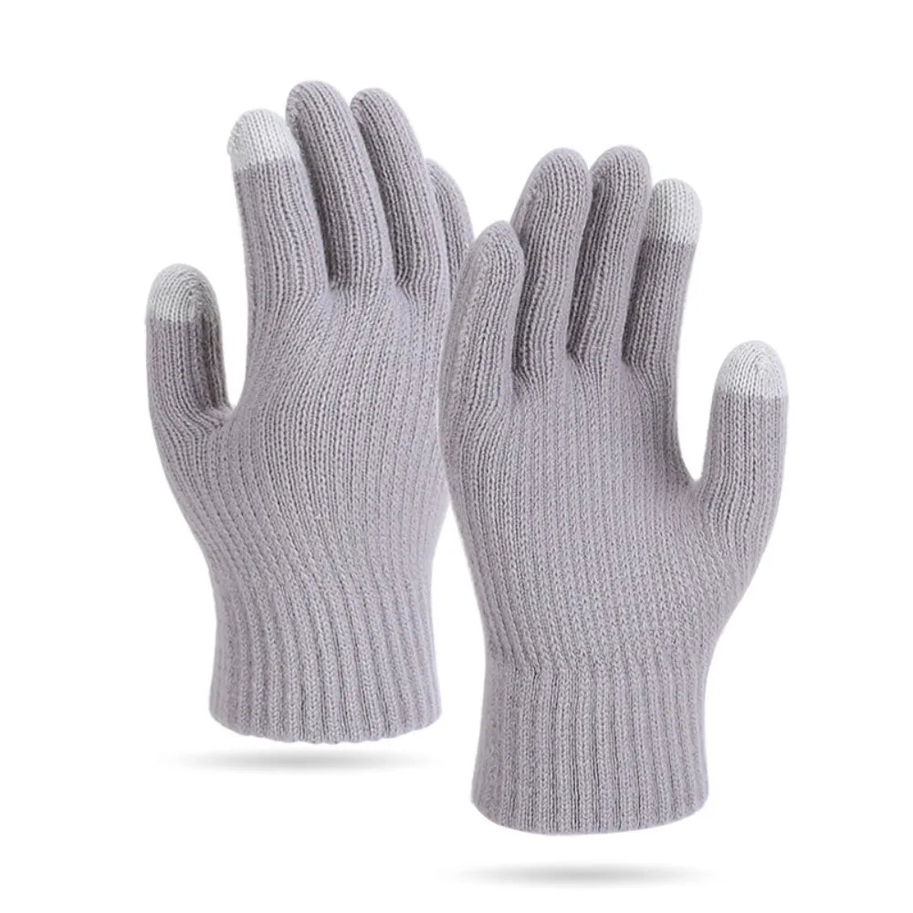 Touch Screen Gloves for Women & Men Winter Thermal Knitted Gloves Warm Stretchable Gloves for Driving Outdoor Running 6 Colors