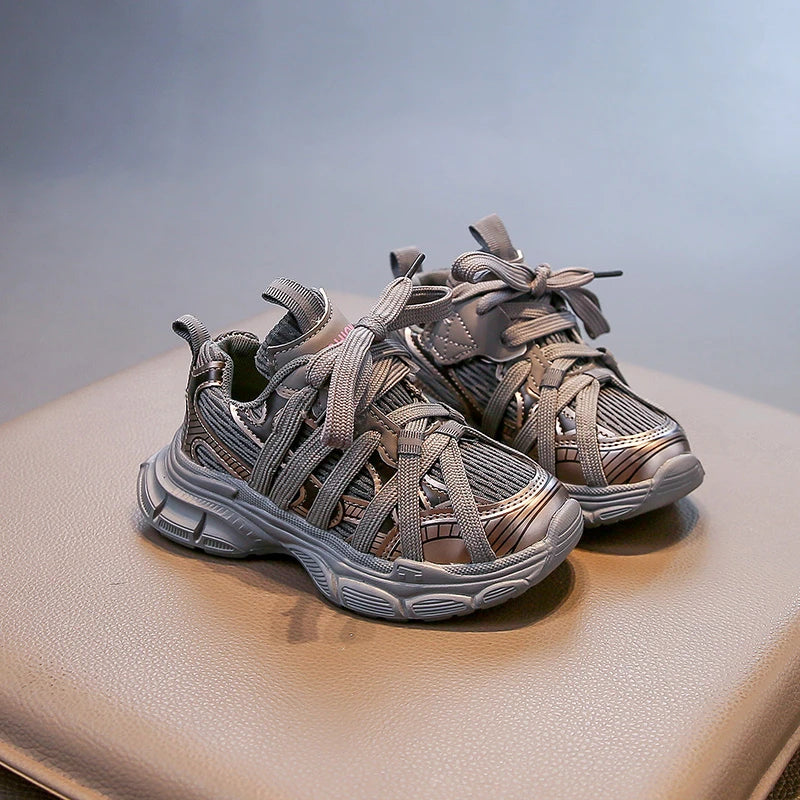 Children's Basketball Shoes Mesh Breathable Kids Sneakers for Girls Spring Autumn Boys Fashion Chunky Sneakers School Versatile