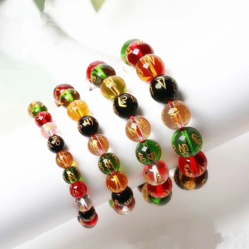 Buddhism Beads Bracelet For Men Women Wealth Lucky Unisex Handmade Jewelry Gifts