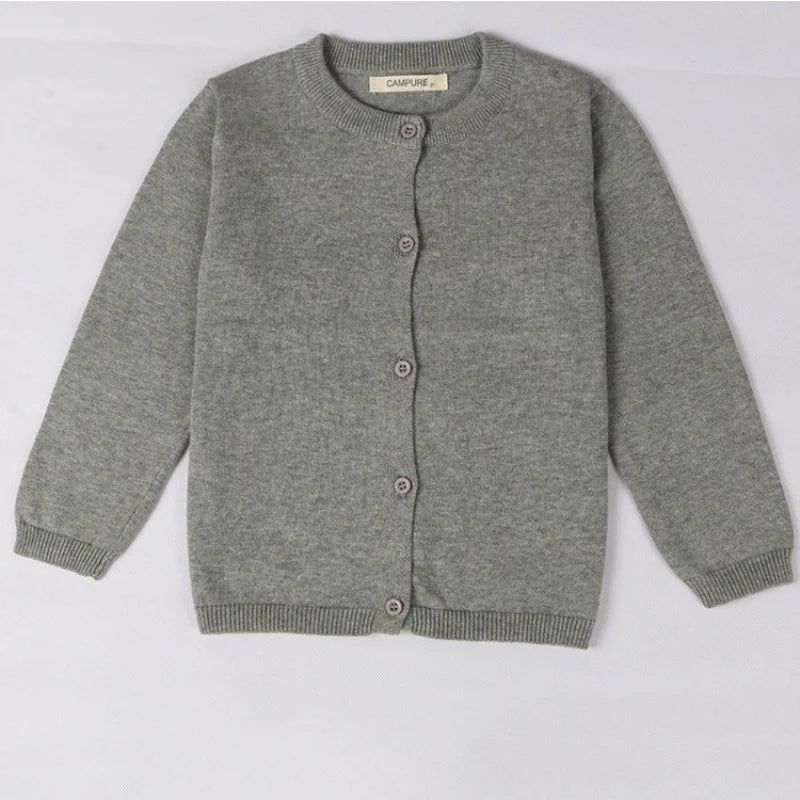 Girls Cardigan Baby Children Knitted Cardigan Sweater Boys Girls Candy Color Clothing Kids Spring Autumn Outer Wear