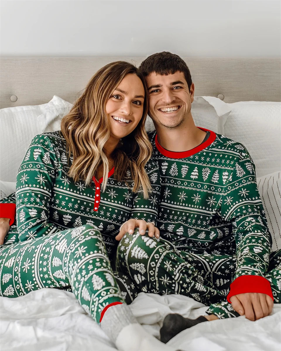 Christmas Family Pajamas Set Winter Mother Enfant Look Loungewear Niño Family Matching Carnival Outfits Sleepwear