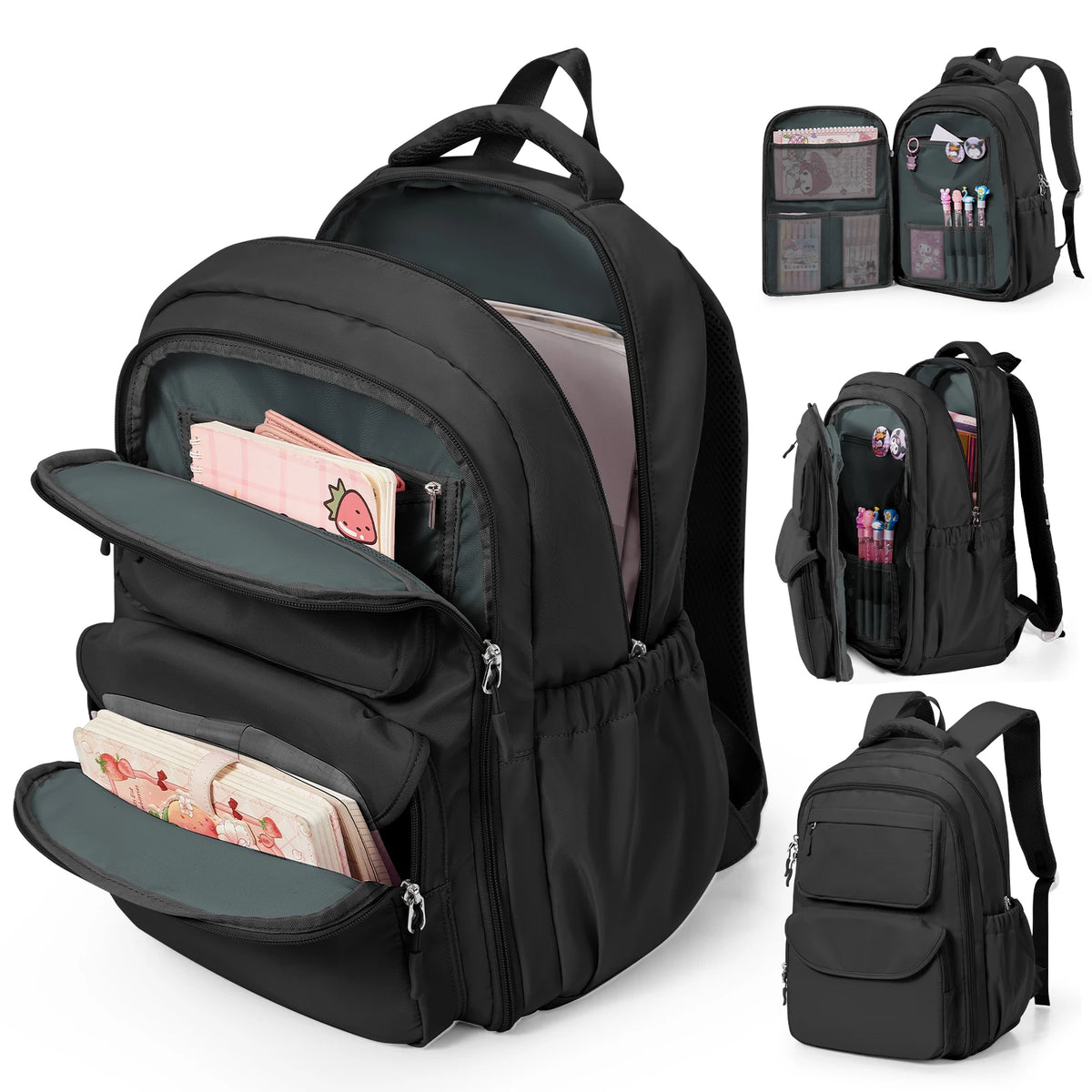 Backpack Children from 8 Years，School Backpack for Girls from Elementary to Teen Years，Boys Lightweight Multi-Pocket School Bags