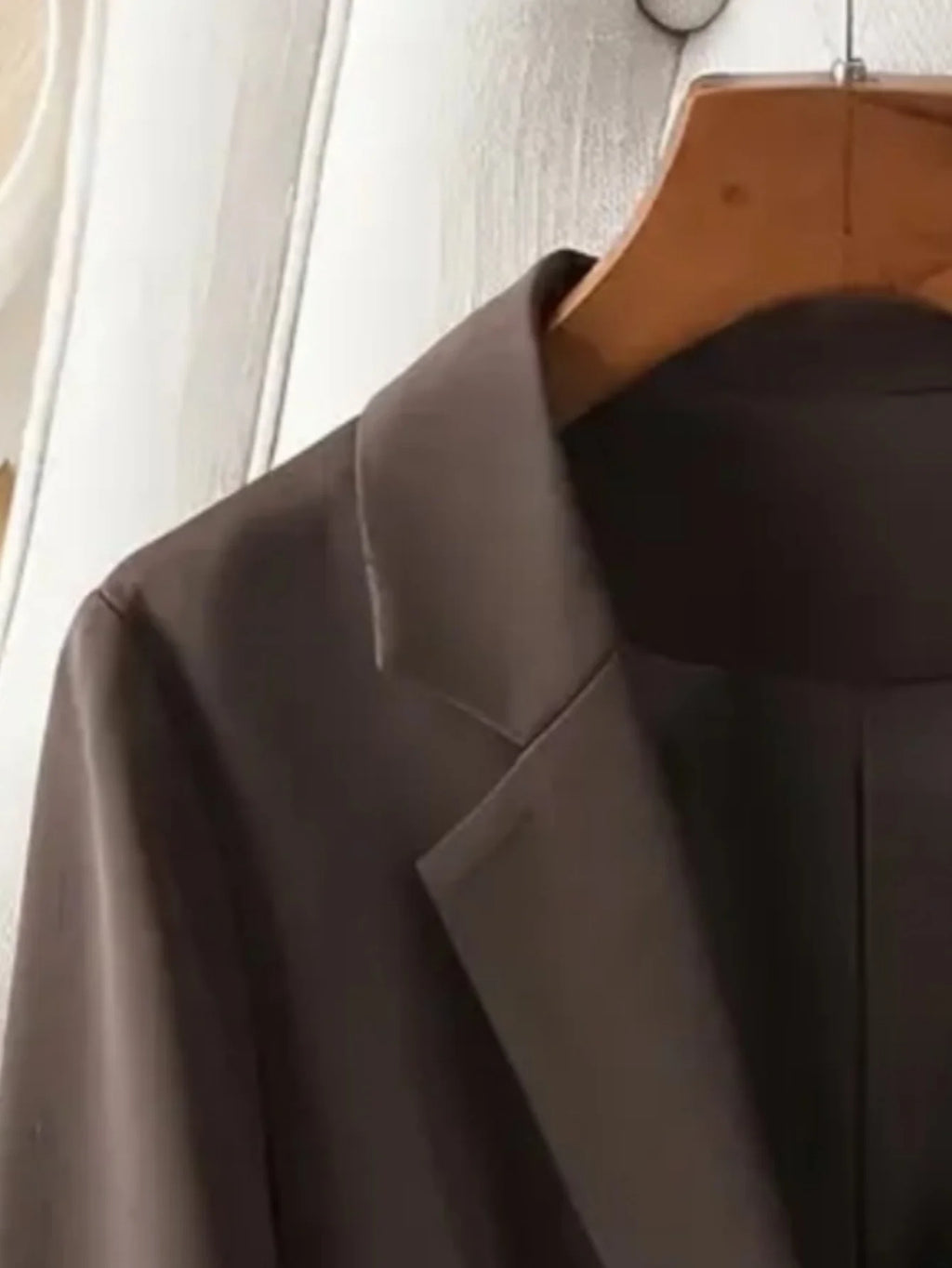 Elegant Brown Blazer for Women Single Button Slim Fit Business Commuter Suit Jacket Korean Fashion OL Style New Spring/Autumn