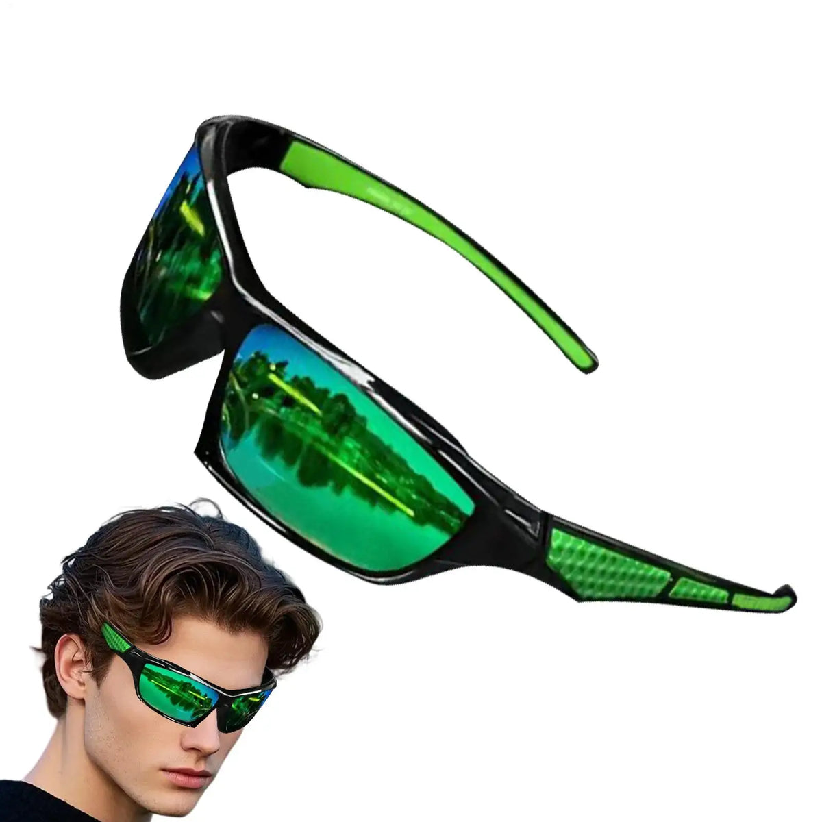 Men's Polarized Sunglasses Lightweight Sun Glasses Polarized Sunglasses Comfortable Lightweight Frame Sport Eyeglasses
