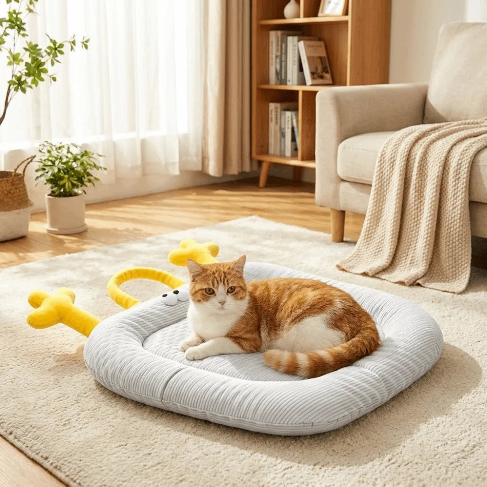 Pet Sleeping Pad Nonslip Dog Ice Beds Soft Comfortable Pet Cooling Mat Breathable Cool Mattress Summer
