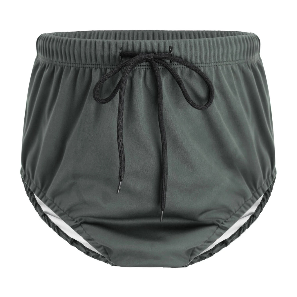 Kids Swim Diaper Cover Boys Girls Incontinence Swimwear Washable Reusable Drawstring Pool Briefs Panties Special Needs Clothing