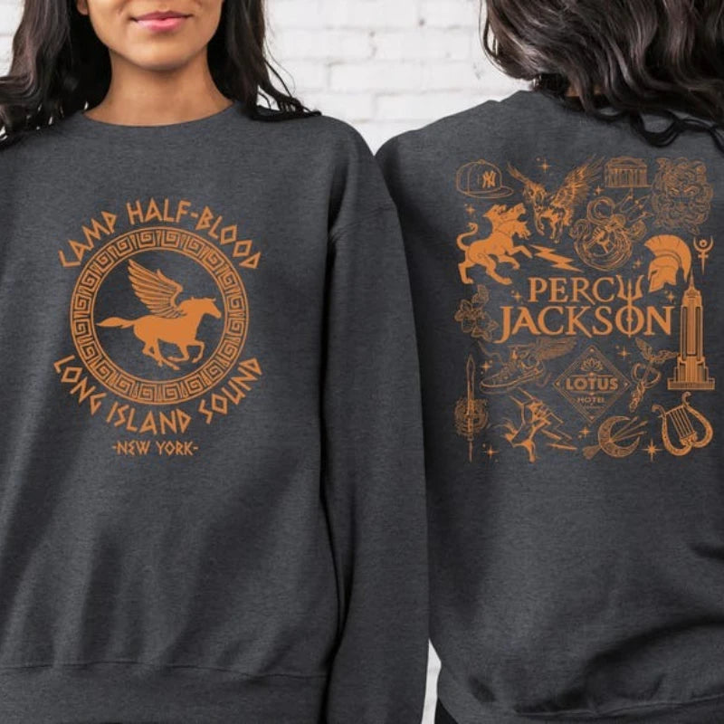 Unisex Camp Halfblood Sweatshirt Camp Half Blood Hoodie Camp Half Blood Chronicles Branches Sweater Percy Jackson Sweatshirt