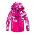 2026 Kids Waterproof Windbreaker Jacket with Hood Fleece Lined Breathable Outdoor Coat for Boys And Girls Children's Clothing