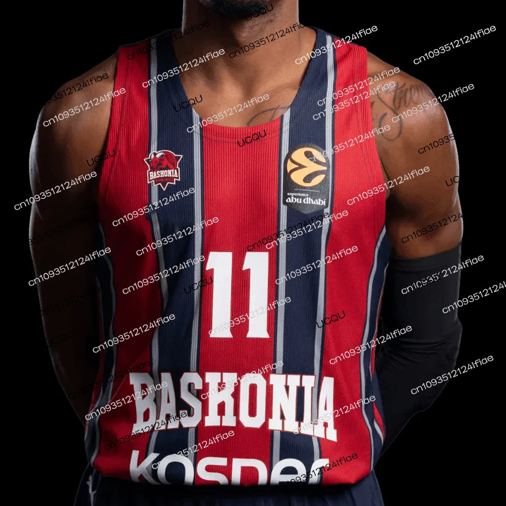 2026 Spain Baskonia Men's Basketball Jersey Adult Basketball Sportswear Special Fan Basketball Jersey Kit Kids Basketball Vest