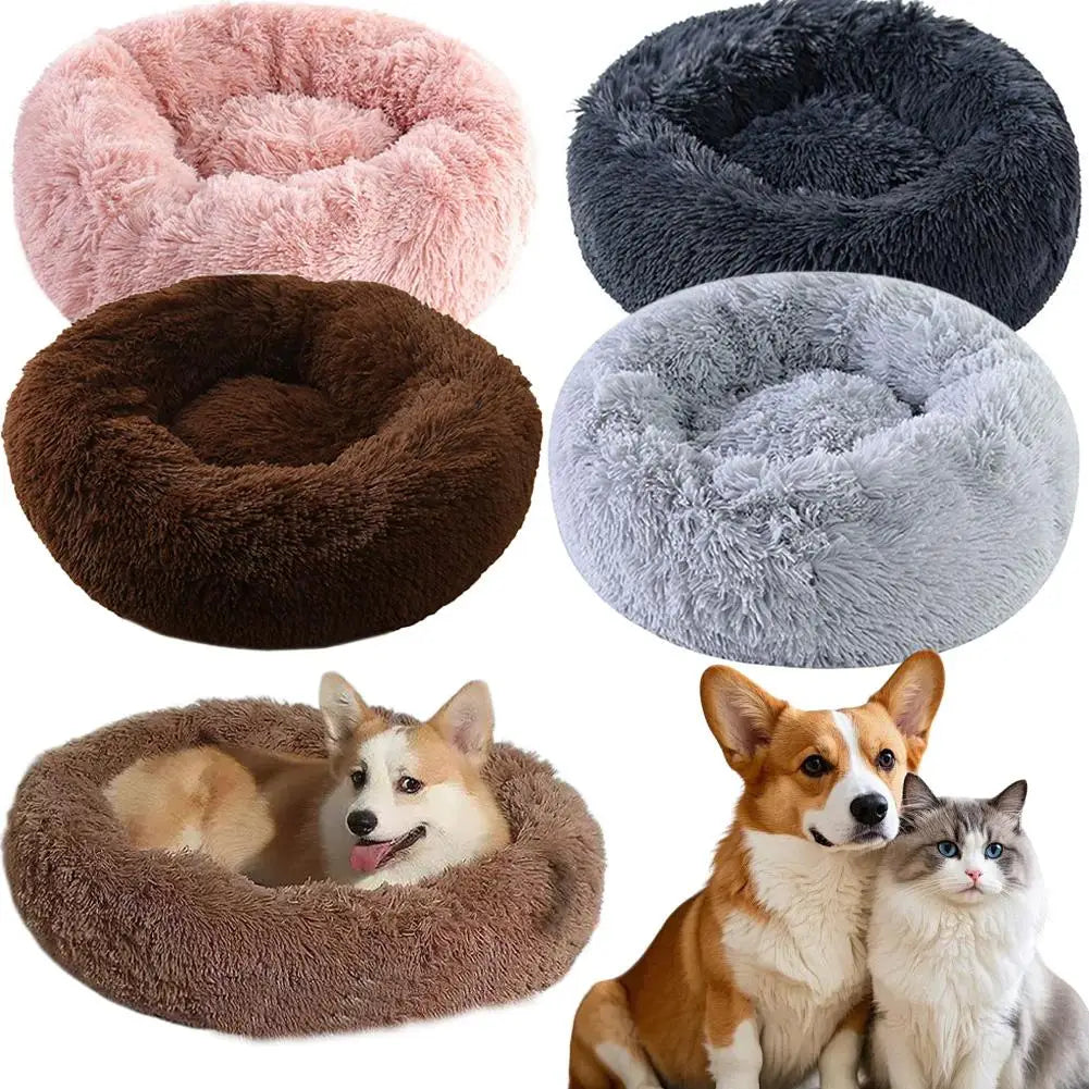 Warm Pet Bed Long Plush Cat's House Pet Kitten Cushion Basket Sleepping Mat For Cats Small Dog Chihuahua Nest Dog House Pet Bed