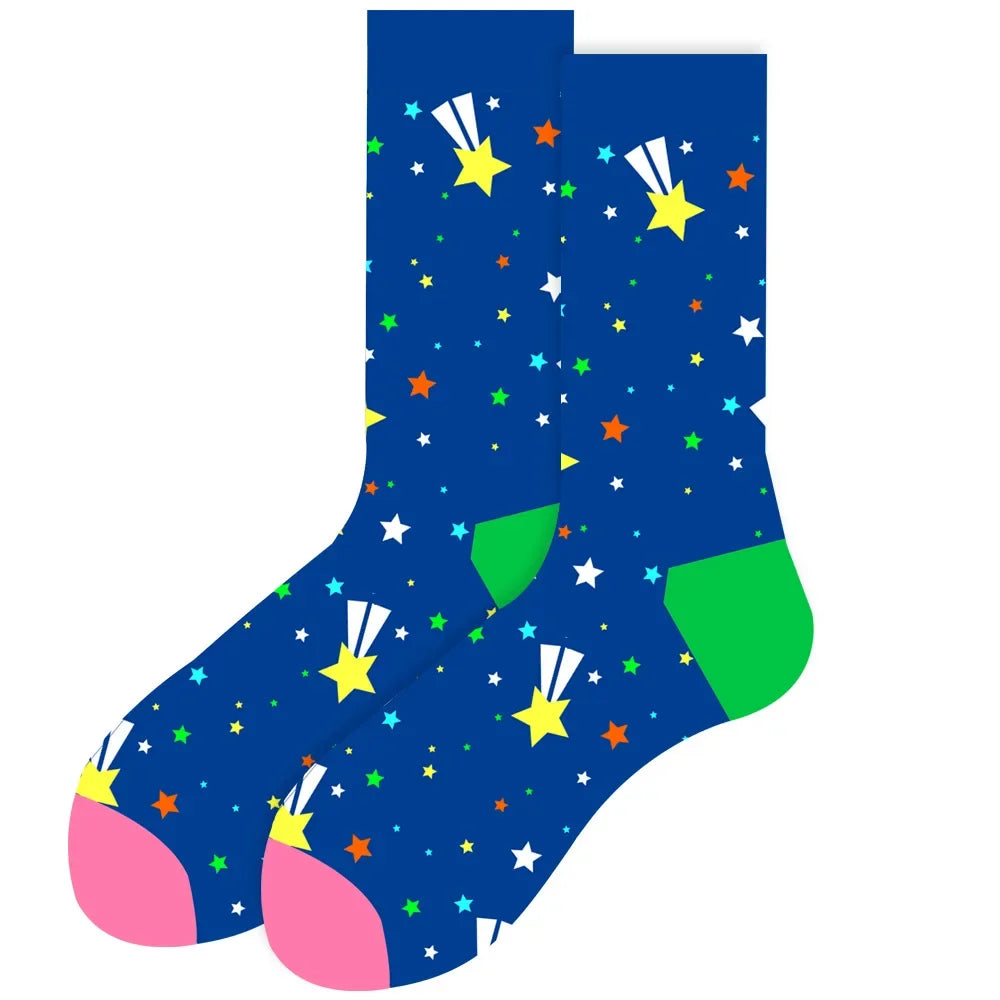 Cute Women Socks Cartoon Animal Food Fruit Socks Kawaii Funny Trendy Socks Happy Harajuku Casual Autumn Spring Stocking