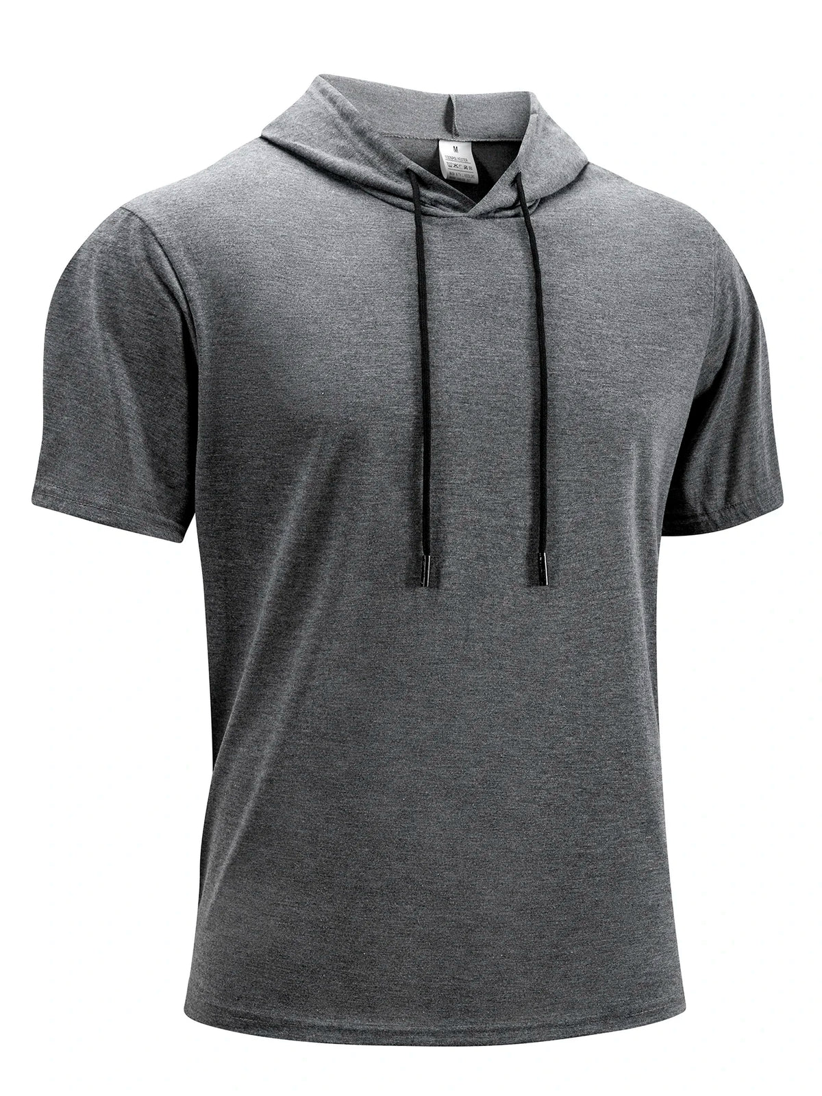 Mens Gym Thin Hoodie Short Sleeve Hoodies Fashion Jogger Sport Tshirt Man Solid Color Summer Daily Casual Athletic Fitness Tees