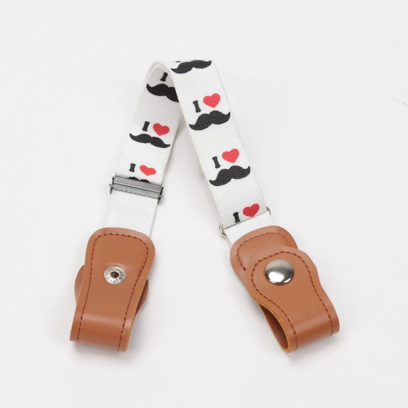 New Child Kids Buckle-Free Elastic Belt No Buckle Stretch Belt for Boys Girls Adjustable Children for Jeans Pants Lazy Belts